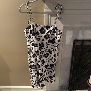 NWOT Old Navy Black and white floral sundress Size XL